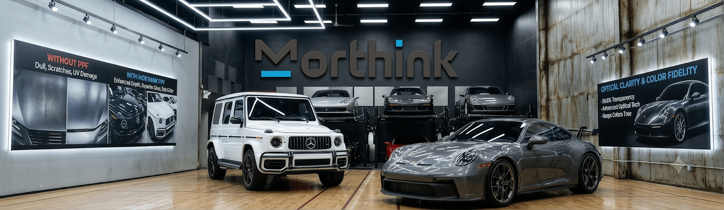 Vehicles with MoShiEx LHOTE film showing gloss and color depth